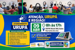 ATENÇÃO, URUPÁ E REGIÃO! Uma grande oportunidade para você ficar em dia com sua situação eleitoral!
