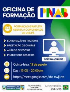 ATENÇÃO, ARTESÃOS E FAZEDORES DE CULTURA DE URUPÁ!